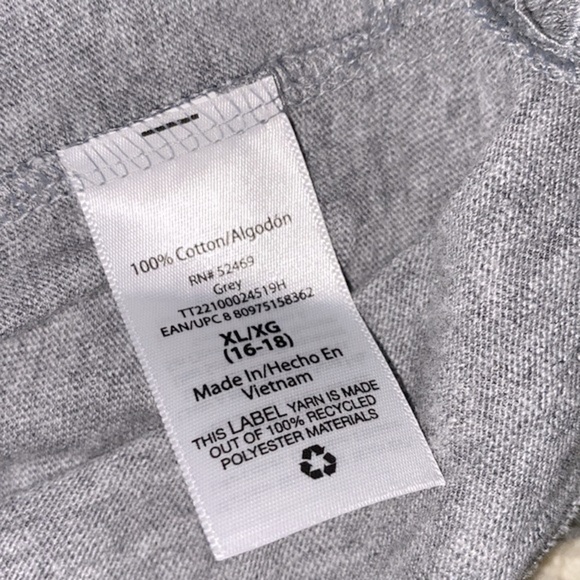 Time and Tru grey cotton romper size xlarge - Picture 5 of 6
